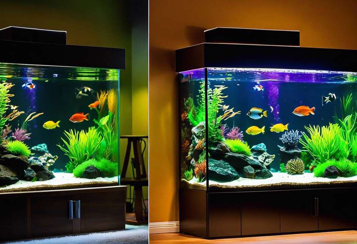 Comparatif des styles de meubles pour aquariums modernes et classiques