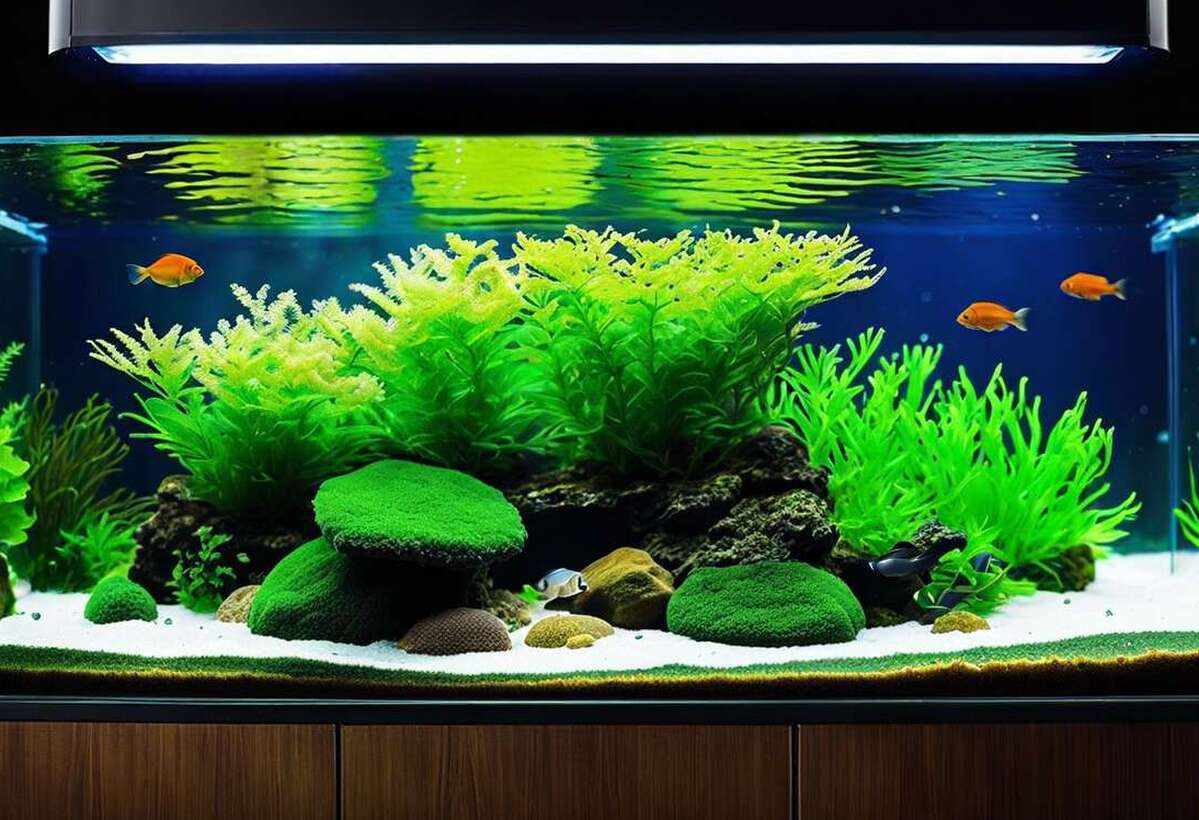 Combattre les algues: solutions dans les kits d'aquariums