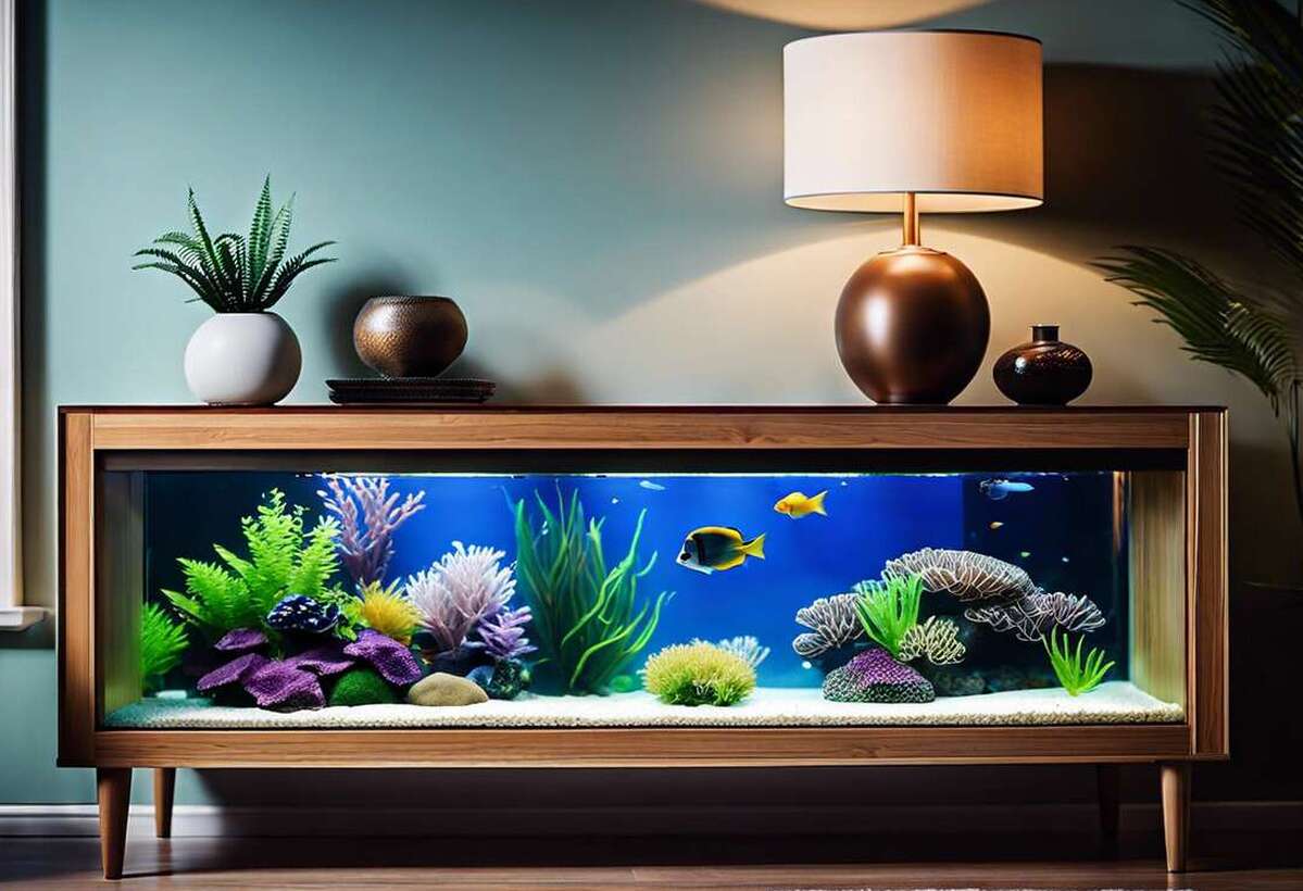 Sélection de meubles design pour sublimer votre nano-aquarium
