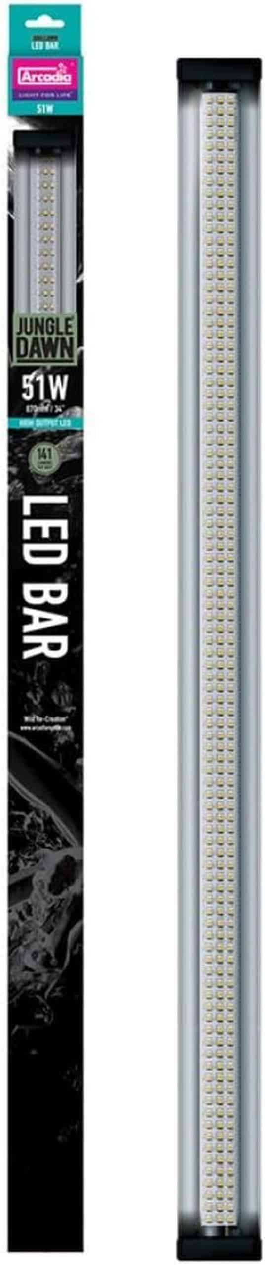 Test : arcadia Jungle Dawn barre LED 51 W pour reptiles et plantes