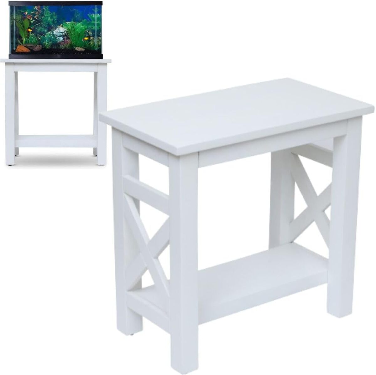 Test : support d'aquarium en bois pour 78 litres