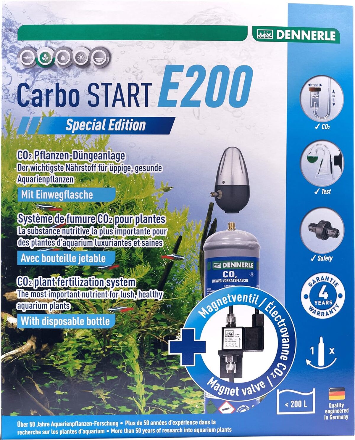 Test de l'engrais Dennerle Primus CO2 Special Edition 160