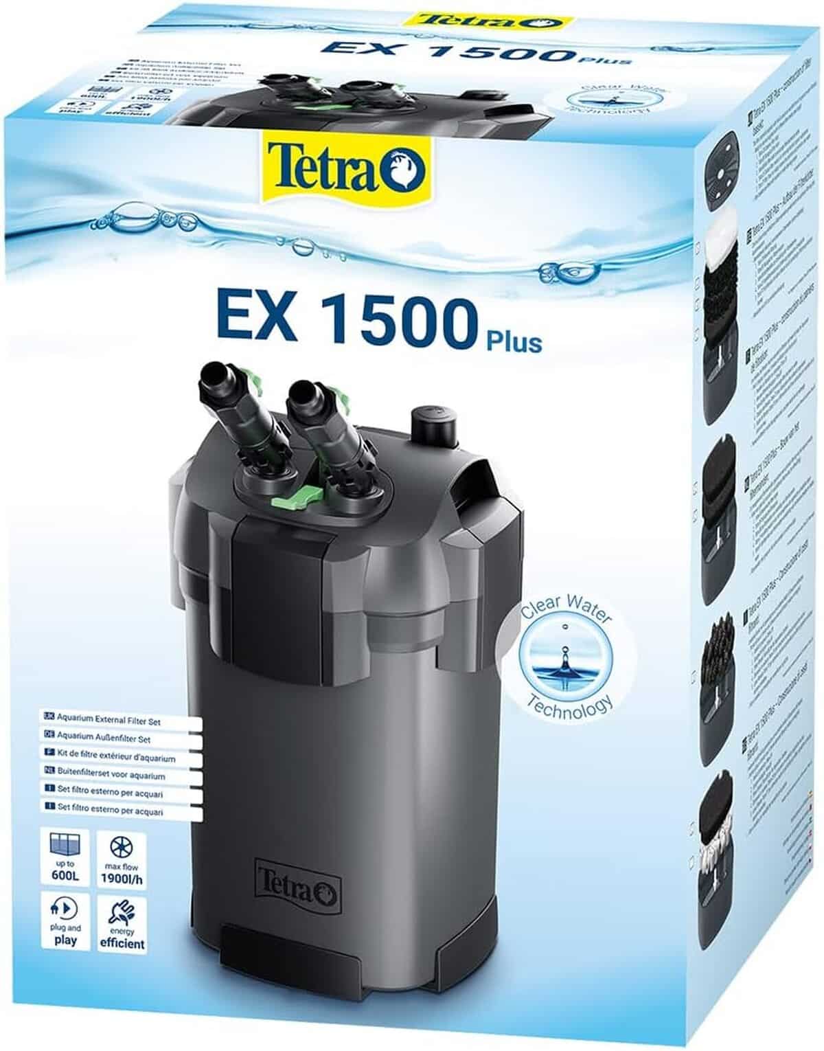 Test du filtre extérieur Tetra EX 1500 Plus pour aquarium