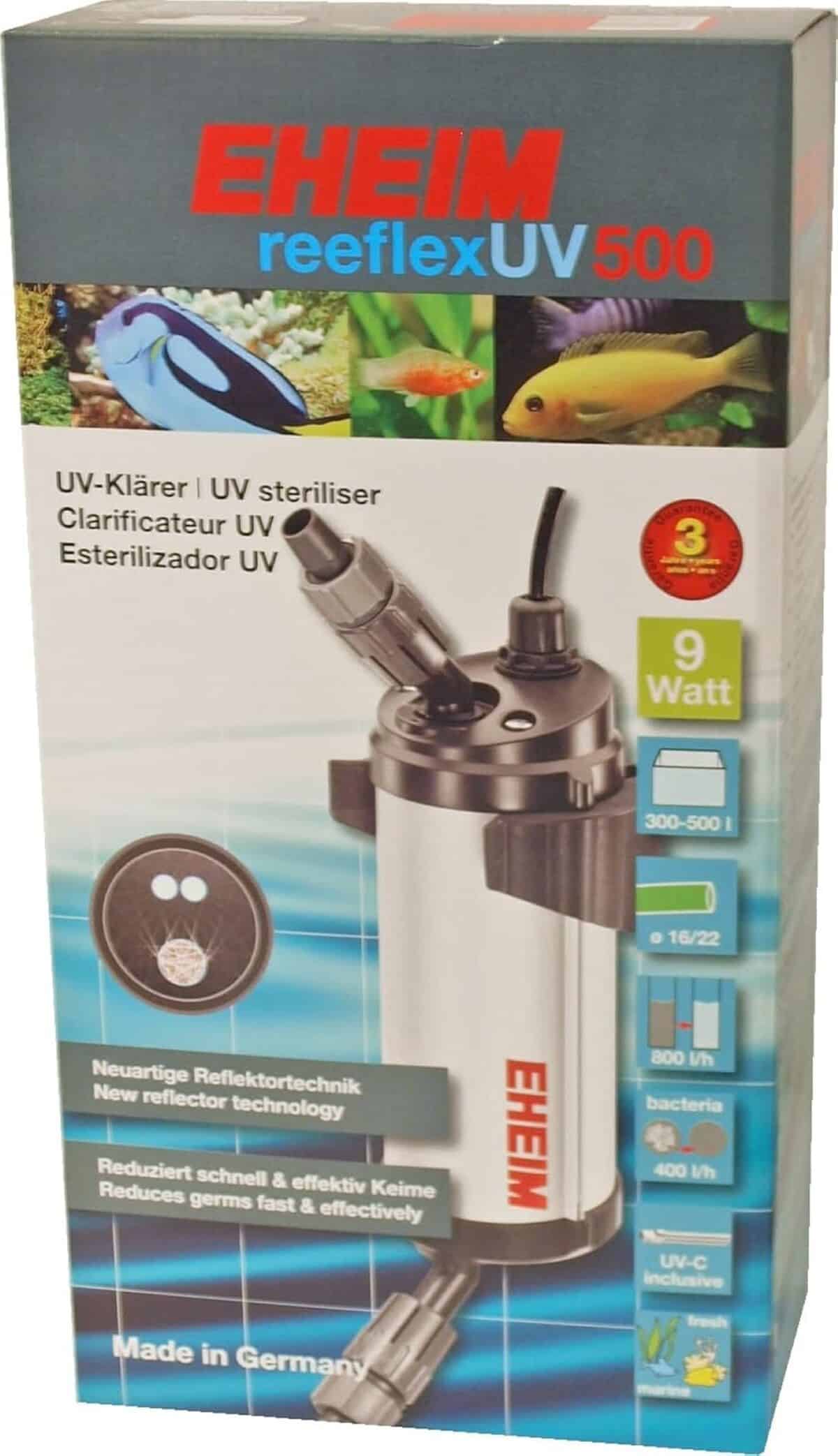 Test du filtre UV Eheim Reeflex 500 pour aquarium