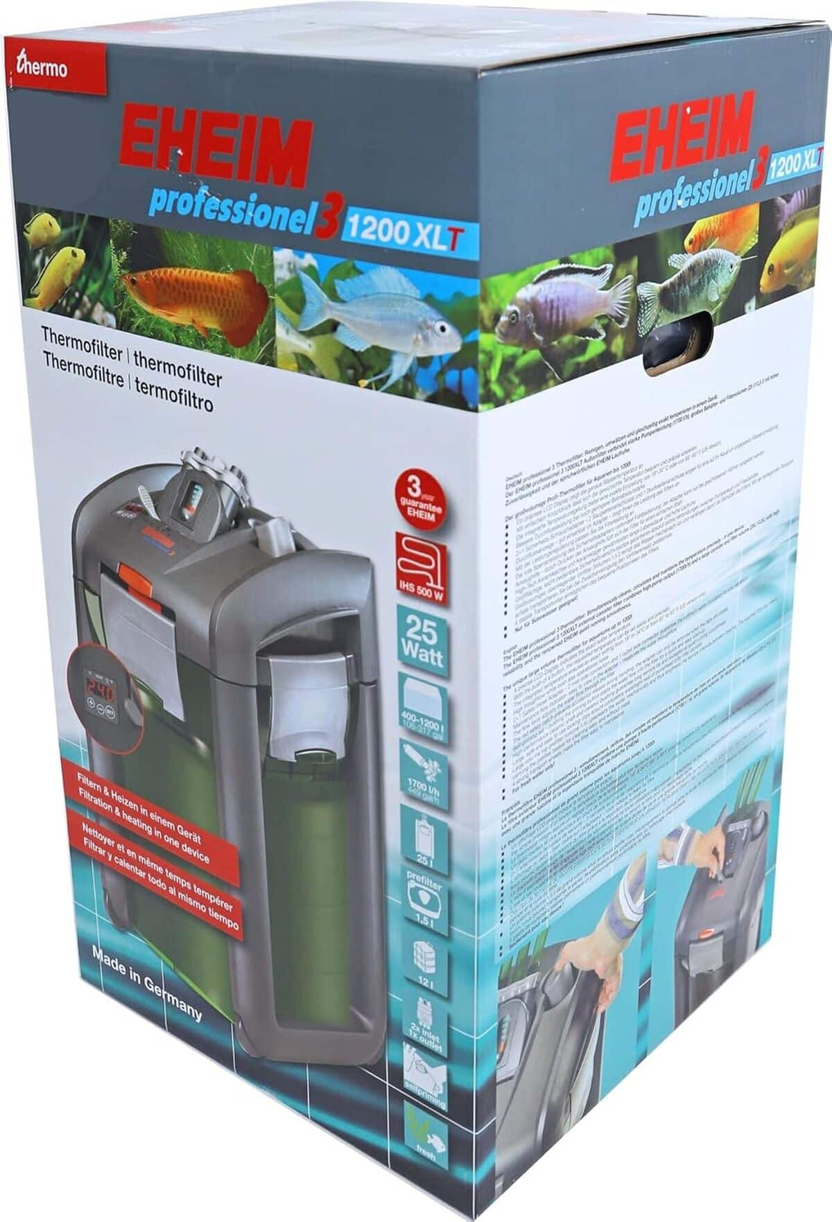 Test : filtre externe EHEIM Professionel 3 Electronic 1200 XLT