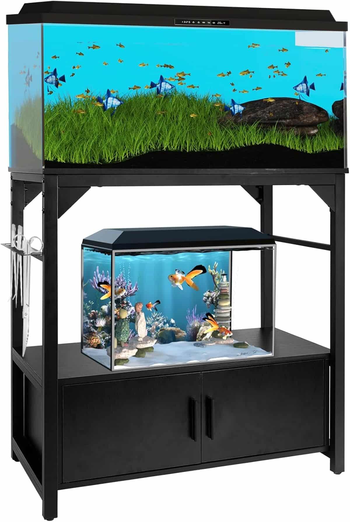 Test du support d'aquarium Yemoo avec armoire de rangement