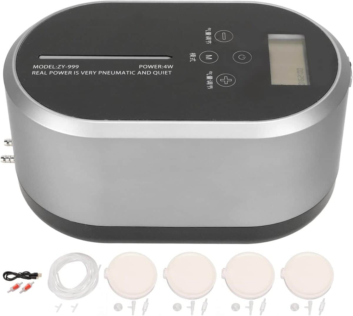 Test : pompe à air ultra silencieuse 10 niveaux pour aquarium