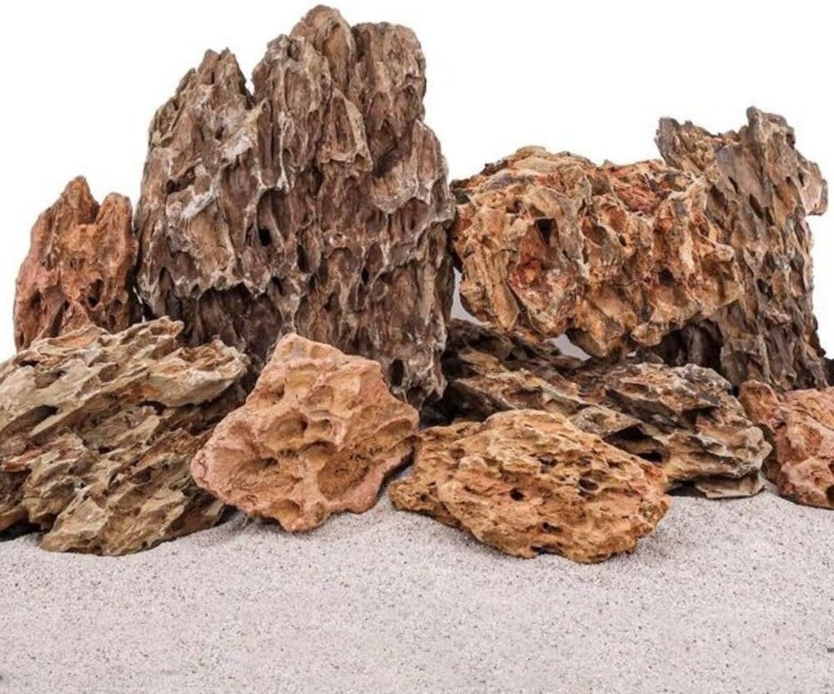 Avis : pierres décoratives aspect sable du désert pour aquarium