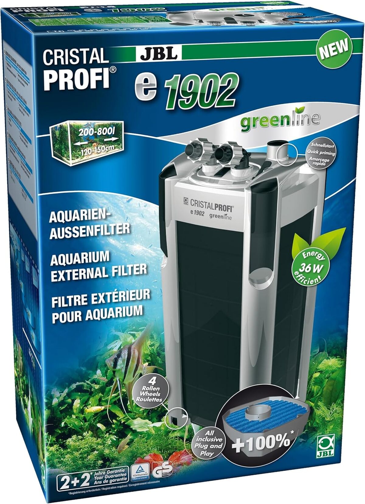 Test du filtre extérieur JBL CristalProfi e1902 pour aquariums
