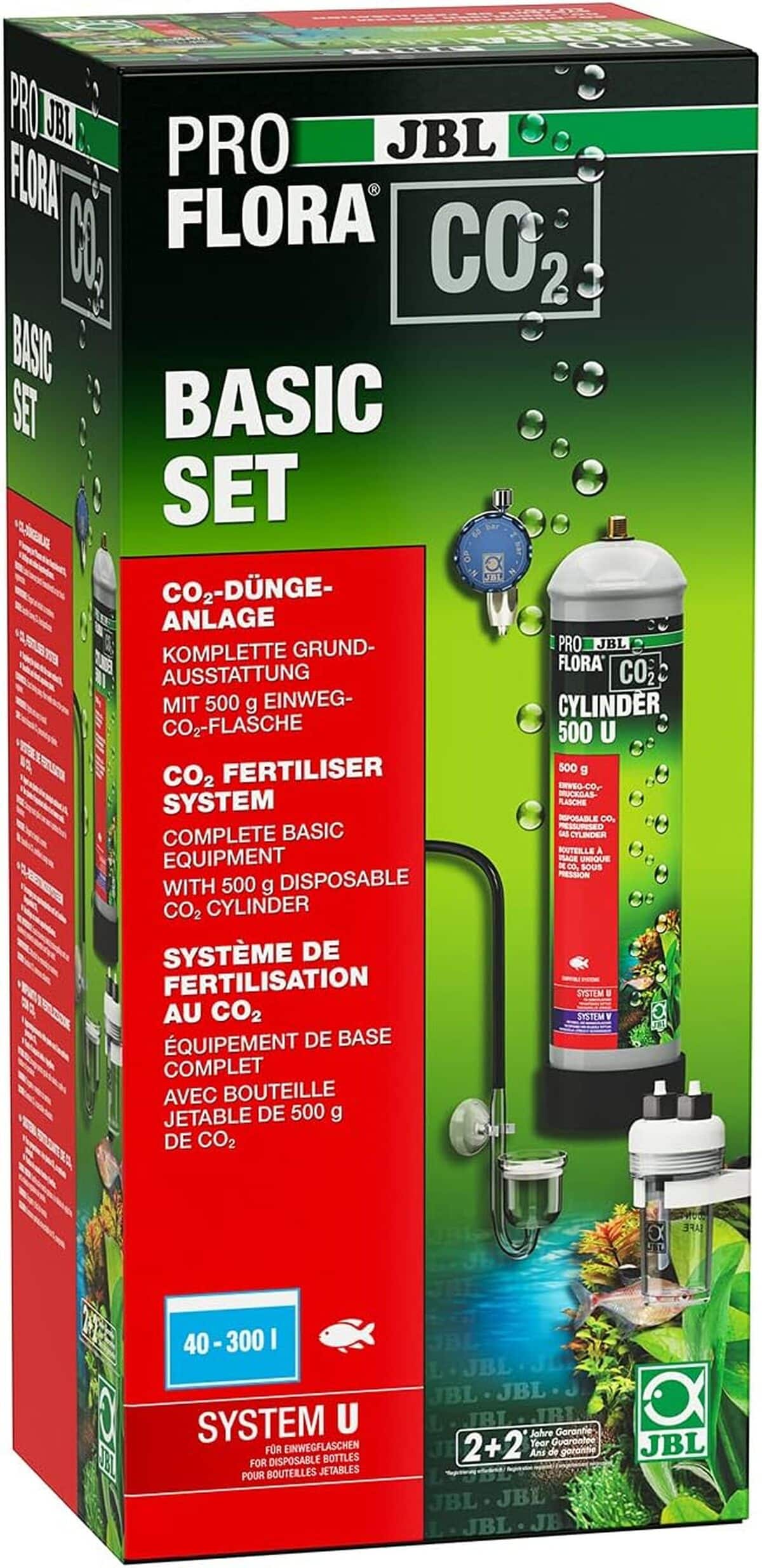 Test du kit CO2 JBL ProFlora Basic Set U pour aquariums
