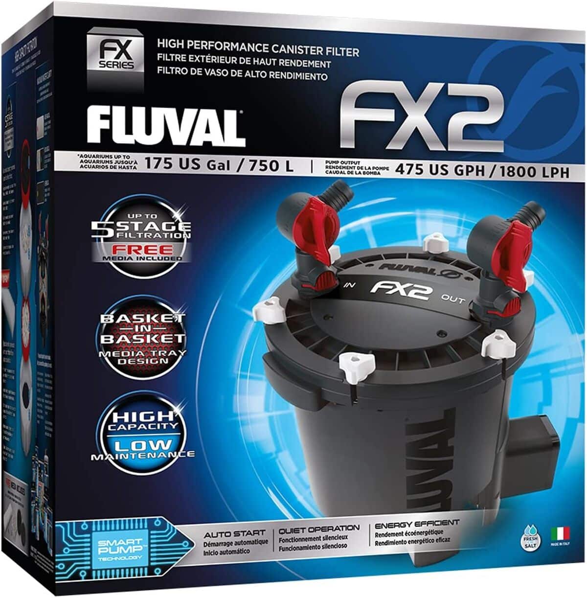 Test du filtre externe pour aquarium Fluval FX2