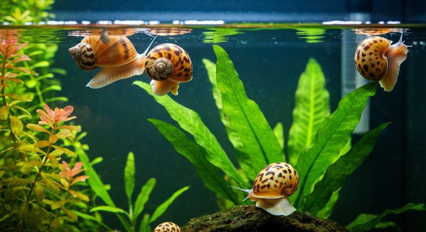 Escargots d'eau douce en aquarium : guides et conseils