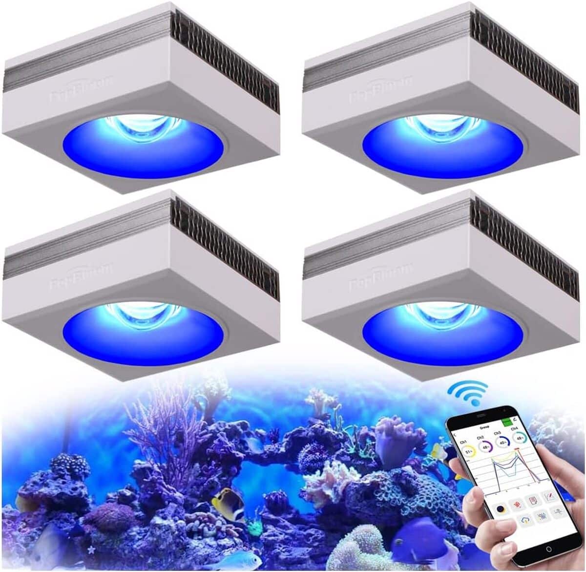 Test PopBloom WiFi : éclairage LED marine pour aquarium corail