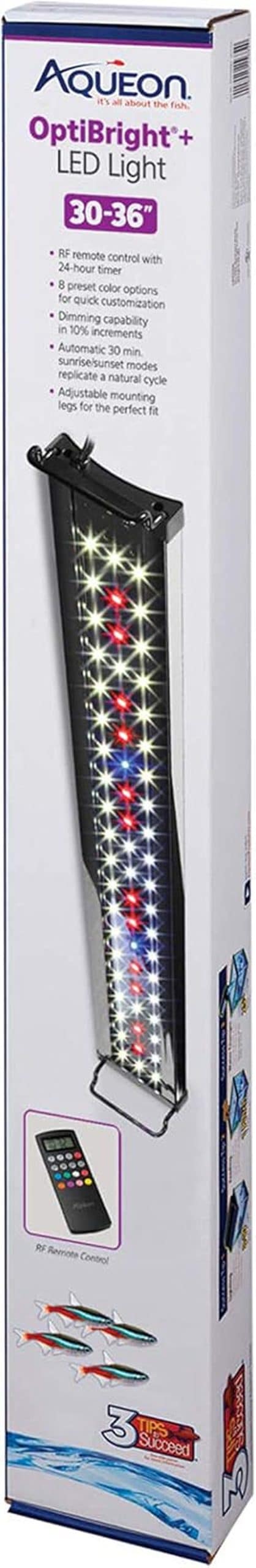 Test Aqueon Optibright : lampe LED performante de 30-36 pouces