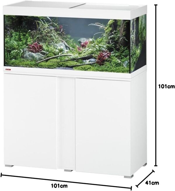 Eheim Vivaline LED Combi 17 W + Filtre Biopower 200 + Thermo Contrôle 150 W Blanc 180 L