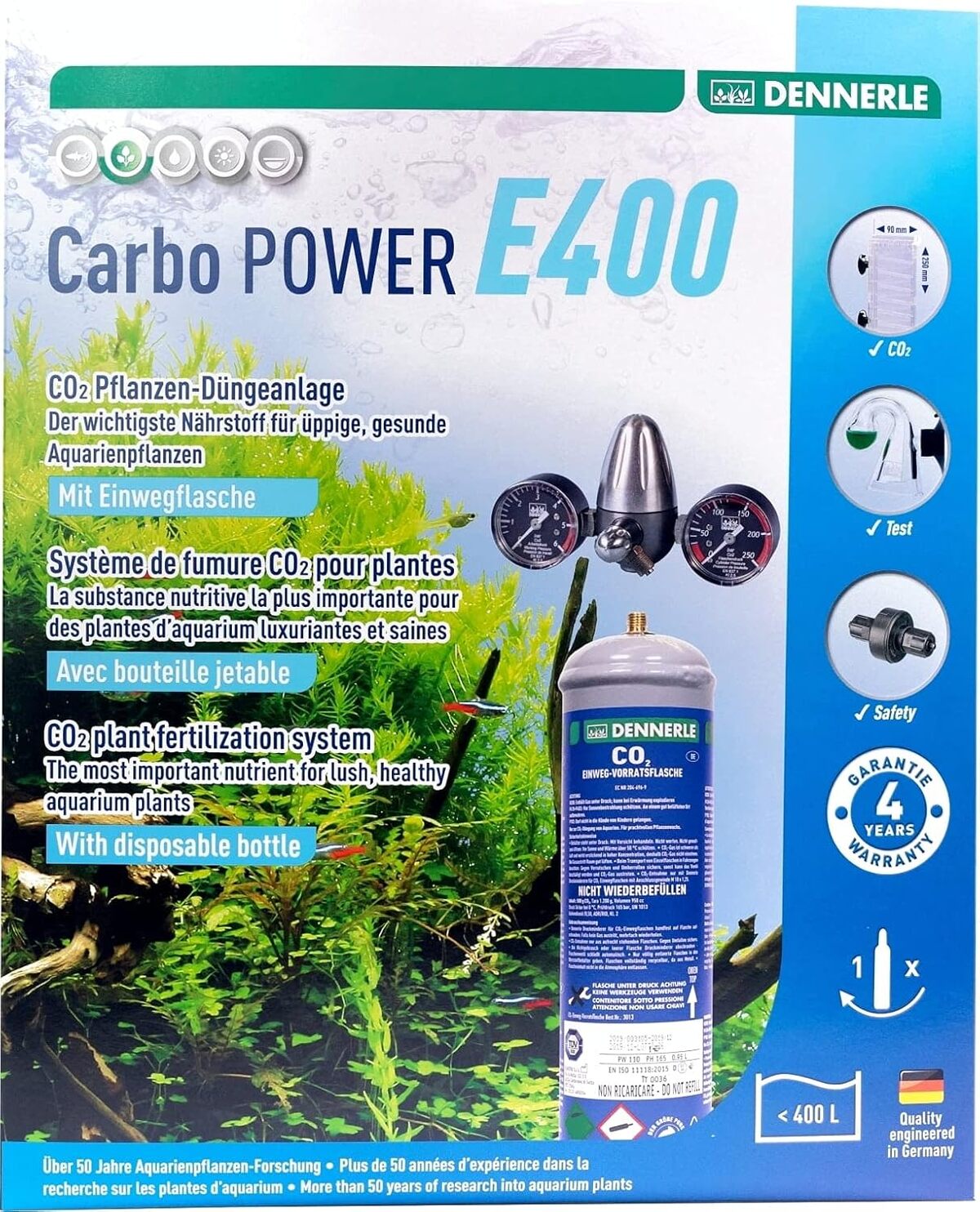 Test du kit CO2 Jetable Dennerle 300 Quantum