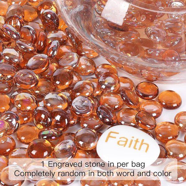 Perles en verre plates de 2,3 kg pour foyer extérieur et cheminée, pierres précieuses en verre pour remplissage de vase, aquariums, plantes hydroponiques, décoration d'intérieur et loisirs