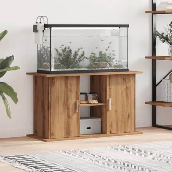 Découvrez notre test complet du meuble Tomostar en chêne artisanal : design authentique et robustesse pour sublimer votre aquarium.