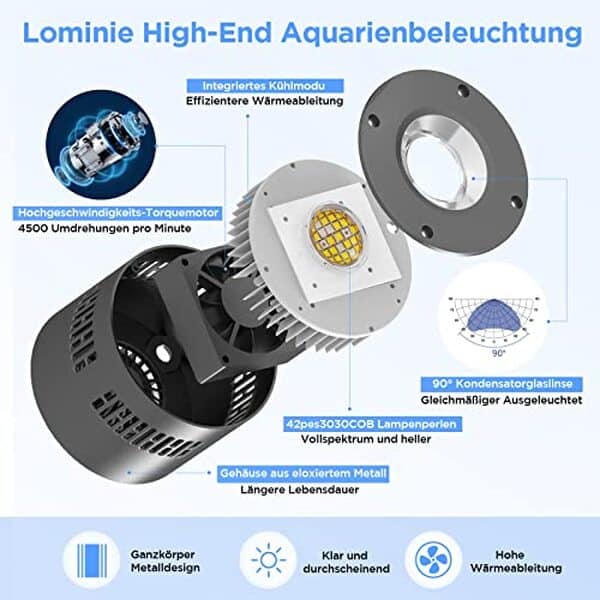 Découvrez notre test complet de l'éclairage d'aquarium lominie 80 W à intensité variable pour choisir la meilleure solution pour vos aquariums. Améliorez la vie aquatique avec un éclairage performant et modulable.