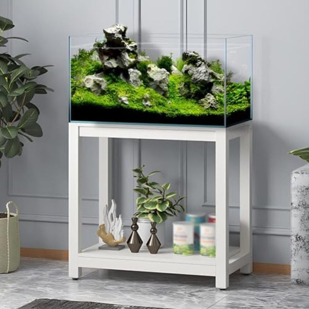 Test : étagère d'aquarium en métal 50x30 cm couleur white